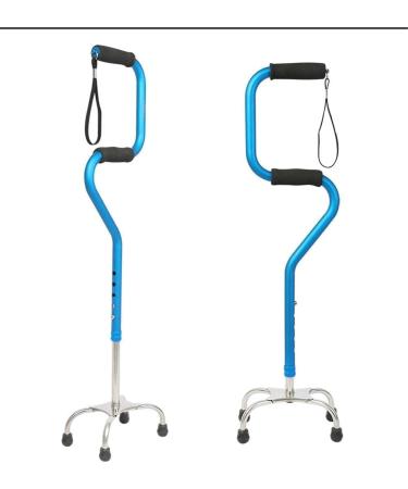 Walking Stick Portable Scalable Walking Stick Healthcare Aluminum Walking Aid Four-Legged Anti-Shock Elderly Crutches with Light for Outdoor Climbing Prosperous - Buy Online on GoSupps.com