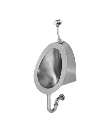 High-Efficiency Flushing Adult Stainless Steel Urinal Automatic Induction Wall-Mounted Urinal with Flush Valve Deodorant and Anti-Blocking Public Toilet Urinal Used in (B)