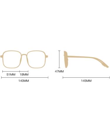 Forki's Unisex Square Polygon Reading Glasses - Metal Frames for Men & Women | Short-Sighted Glasses -1.0 to -3.5 - Buy Online on GoSupps.com