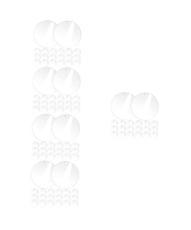 Abaodam 100 Pcs Acrylic Round Sheet Cake Pan Acrylic Blanks Acrylic Board Clear Desktop Material