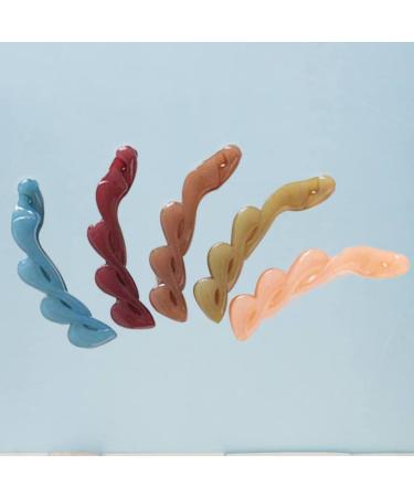 Buy Ifundom Banana Clips - 5 Pack Hair Clamps for Thick Hair | Well-Holding Ponytail Holders in 5 Colors for Girls & Women - International Shipping - Buy Online on GoSupps.com