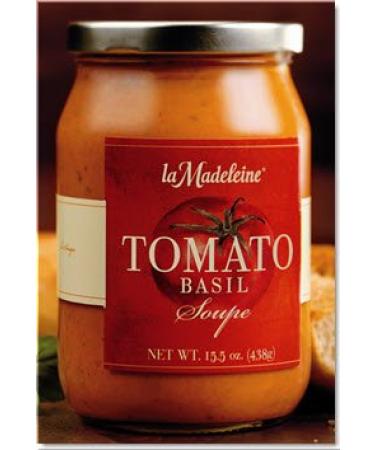 La Madeleine Tomato Basil Soup 15.5oz Glass Jar (Pack of 4) (Original)