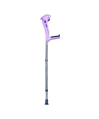 Canes Height Adjustable Elbow Forearm Crutches Ergonomic Shock-Absorbing Walking Crutches with Comfortable Grips Assistance for Men/Women Red (Purple) Lucky Star