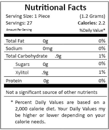 Xlear Spry Green Tea Sugar-Free Chewing Gum - 27 Pieces - Fresh Breath & Oral Health - Buy Online on GoSupps.com