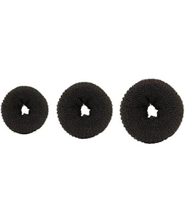 3 Pieces Donut Bun Maker Hair Bun Maker Hairstyle DIY Tool Ring Shaped Bun Maker Set for Chignon Hair Including Large Medium and Small (Black) Useful and Nice - Buy Online on GoSupps.com