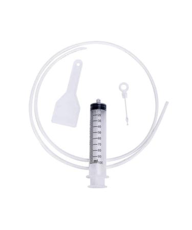 DTREEL Fridge Drain Hole Remover Clean Brush Kit for Refrigerator Drain Wash Reusable Cleaning Dredging Hole Tool Clog Clean Device white