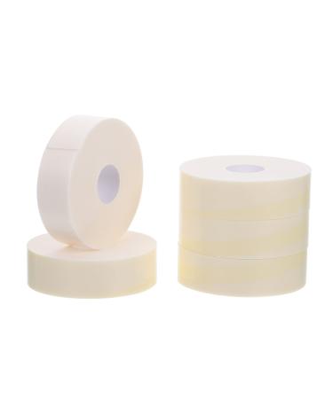5 Rolls Foam Eye Pads Adhesive Eyelash Tape Eyelash Patches Grafting Eyelash Tapes Breathable Eyelash Tapes Eyelash Grafting Tapes Graft Eyelash Tapes Lash Extension Tapes 8.5x8.5x2.5cm White