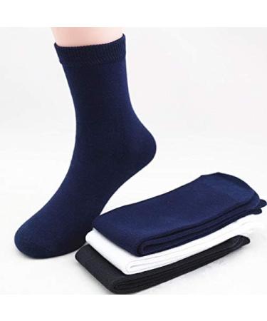 Physicians Approved Bamboo Diabetic Socks Crew (3 Pack) - Adult Size 8-13 (Black) - Medium-Large - Buy Online on GoSupps.com