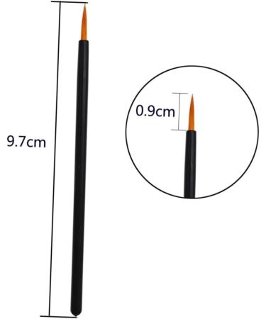 PLAFOPE 50pcs Disposable Eyeliner Brush Eye Liner Pens Eyebrow Liner Brushes Small Eyeliner Brush Black - Buy Online on GoSupps.com