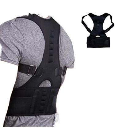 ZZBFHH Adjustable Posture Support Brace Magnet Therapy Straps Back Neck Shoulder Straight Corrector Spine Belt Megnetic Corset Unisex (Color : Beige Size : S 55-60cm) Vision Black S 55-60cm - Buy Online on GoSupps.com