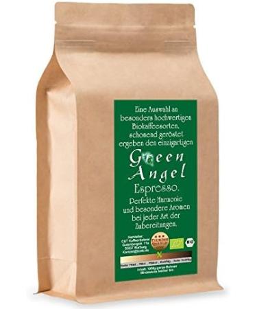 The Coffee and Tea Company C&T Bio EspressoCafe coffee beans Green Angel 100 Arabica ground 500 g in kraft paper bag medium strength without acid ground 500 g - Buy Online on GoSupps.com