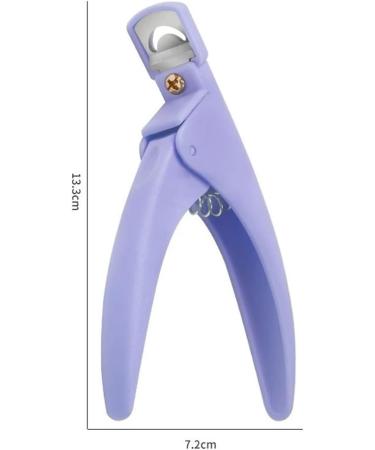 U-Shaped French False Nail Scissors Professional Stainless Steel Head Nail Clipper French False Nail Tips Clipper (Color : Purple) - Buy Online on GoSupps.com