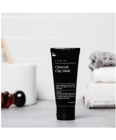Lumin Skin Charcoal Purifying Black Clay Face Mask for Men 50 ml - Buy Online on GoSupps.com