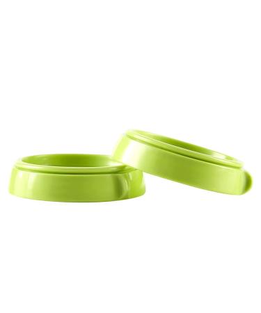 Comotomo Compatible Baby Bottle Caps & Collars Rings - 2 Pack Green - Buy Online on GoSupps.com