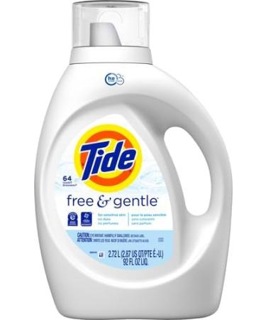 Tide Free & Gentle Liquid Laundry Detergent 64 Loads - Hypoallergenic & Gentle for Sensitive Skin | Buy Internationally - Buy Online on GoSupps.com