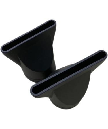 2 PCS Plastic Salon Hair Dryer Nozzle Replacement Blow Flat Hairdressing Styling Tool Narrow Concentrator Replacement Black - Buy Online on GoSupps.com