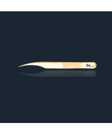 MGER Gold Dolphin-shaped Lash Tweezers for Precision Eyelash Extension Application - Buy Online on GoSupps.com