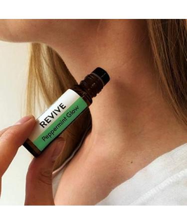 Peppermint Glow Roll-On | 100% Pure Therapeutic Essential Oil for Aromatherapy Massage Skin & Hair Care | REVIVE International Shipping - Buy Online on GoSupps.com