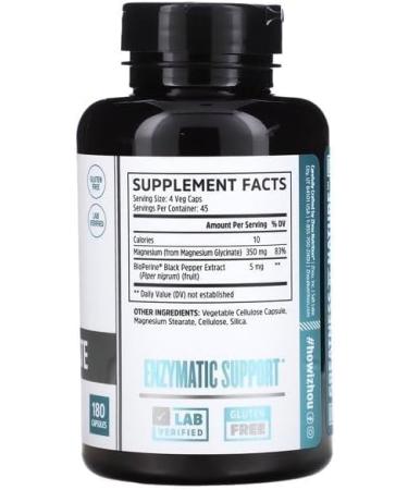 SPEC Mag Glycinate 87mg | 180 Capsules | Pure Magnesium Bisglycinate Formula - Buy Online on GoSupps.com