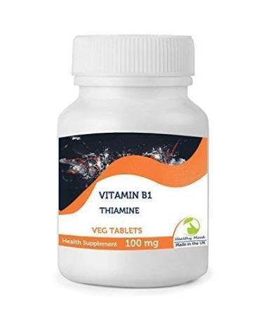 Thiamine vitamin B1 100 mg 30/10/180/250 veg tablets pills pills health food supplement nutrition vitamins Great Britain Quality in Bottlles healthy mood uk - 120