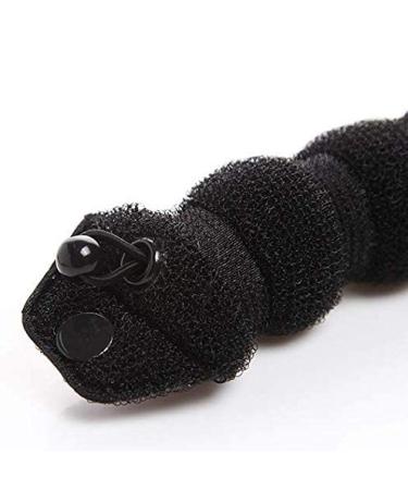 DNHCLL Black Magic Hair Styling Set - 2 Hot Hair Donut Bun Rings for Women & Girls - Buy Online on GoSupps.com