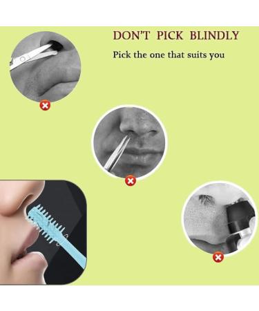 2024 Upgraded 2-in-1 Nasal Hair Cutter | Manual Nose Hair Trimmer - Double-Sided & 360 Rotating Design for Precision Grooming - Buy Online on GoSupps.com