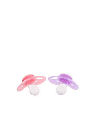 Twistshake Pacifier Set - Pastel Pink & Violet Ages 6 Months+ 2 Pack - Safe & Stylish Baby Soothers - Buy Online on GoSupps.com