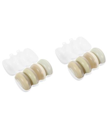 Beavorty 2 Sets travel bottle travel soap bottle press type lotion dispenser Daily Use Lotion Containers lotion jar Airless Pump Jar travel containers pp storage bottle white make up