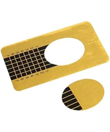 Profico Nail Template Modeling Stencil - 500 Self-Adhesive Gel & Acrylic Nail Extensions - Yellow 5Tieb - Perfect for DIY Nail Art - Buy Online on GoSupps.com