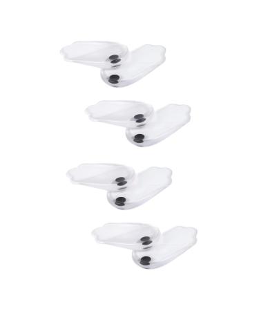 4 Pairs Half Heel Insoles Heel Lift Inserts Heel Correction Insole Practical Insoles Shoe Pads