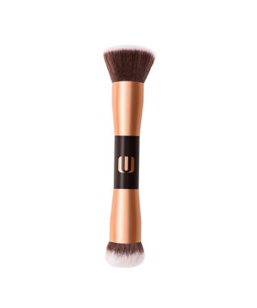 Beavorty 1Pc Double-ended makeup brush Beauty dual ended brush for makeup small blush brush liquid foundation brush Professional Makeup Brush highlight artificial fiber Kira travel