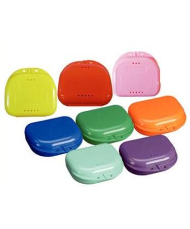 Retainer Case With Vent Holes and Hinged Lid Snaps (6)