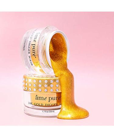  me pure 24k Gold Digger Scrub - 100% Natural Formula with Gold Flakes & Vitamin E for Wrinkles Pimples & Discoloration - 50 ml - Buy Online on GoSupps.com
