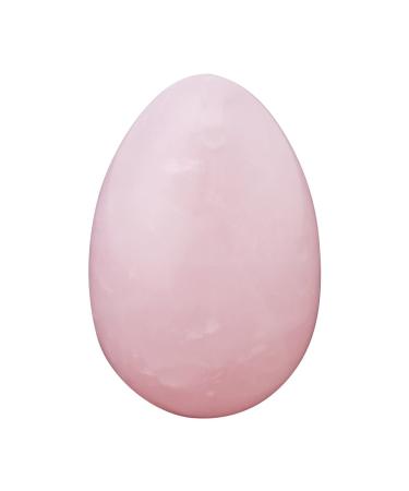 Rose quartz-yoni stone egg-shaped massage stone cone exercise edelstein drilled stone for women trains the pelvic muscles relaxation after birth