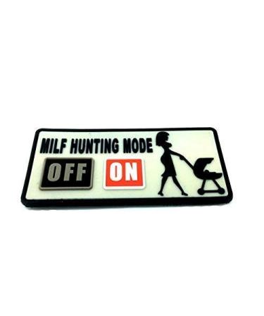 Patch Nation Milf Hunting Mode ON Airsoft Velcro PVC Patches