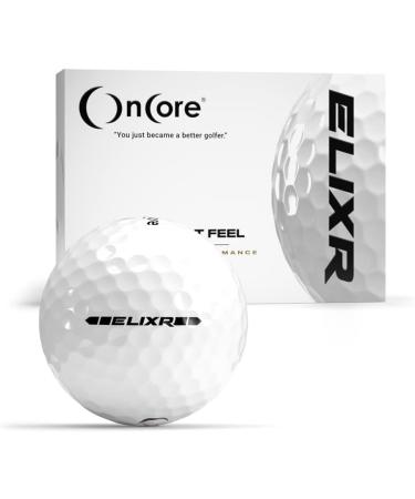 OnCore Golf Elixr Tour Ball (2020) - White | 12 Premium Golf Balls - Unmatched Control, Distance, Feel & Performance - Buy Online on GoSupps.com