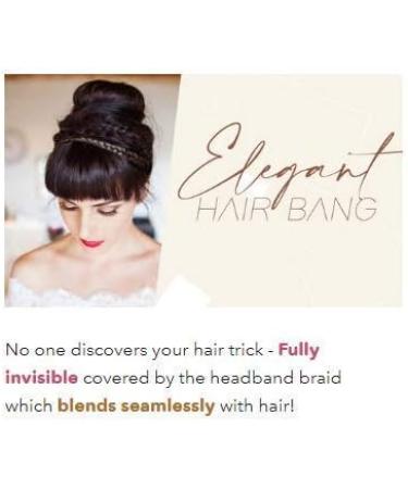 DaYee Secret Bang & Braid Headband - Light Brown Synthetic Hair Ponytail Hairpiece for Effortless Style - Buy Online on GoSupps.com