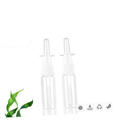 FRCOLOR 10pcs empty nasal spray bottle container Nasal Travel Containers direct injection lotion pump bottle terrarium essential oil bottle filling glass bottles travel spray bottle 13x2.5cm Transparent color