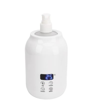 NATUDECO Massage oil heating bottle electrical massage oil heating 30 65 electrical warm lotion dispenser with timing function for the bathroom salon at home (EU connector)