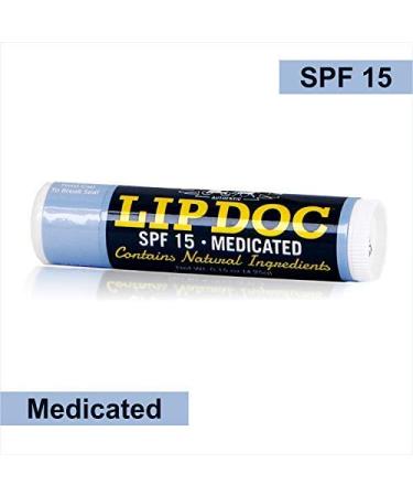 Amish Origins Lip Doc SPF 15 Medicated Lip Balm (3 PACK) - Deep Moisturizing and Healing Formula - Buy Online on GoSupps.com