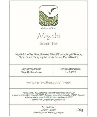 Miyabi Japanse Green Tea - Fresh Sencha Type Tea From Japan with loads of debth. 100g - Buy Online on GoSupps.com