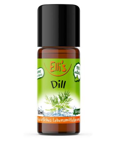 Ellis flavors dill natural food aroma |Aroma concentrate from 100 % vegan and natural origin |For dishes & drinks |10 ml