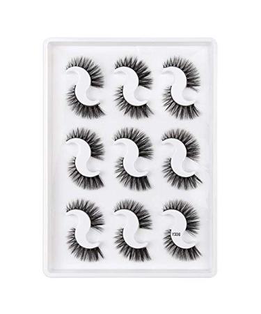 Buy Wrong Eyelashes: 9 Pairs Long Thick 3D Handmade Black Lashes - Reusable Invisible Band for Cosplay (Y308) - International Shipping Available - Buy Online on GoSupps.com