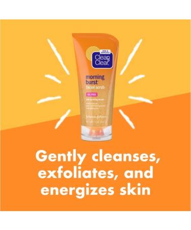 Clean & Clear Morning Burst Facial Scrub 5 Fl Oz (Pack of 2) - Refreshing Formula for All Skin Types - Buy Online on GoSupps.com