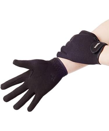 AICTIMO Professional Riding Gloves - Breathable & Comfortable Unisex - Black S/M - Ideal for Equestrian Use - Buy Online on GoSupps.com