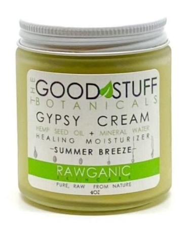 Gypsy Cream Summer Breeze Scent - Organic Hemp oil and Hot Spring water face moisturizer 4oz