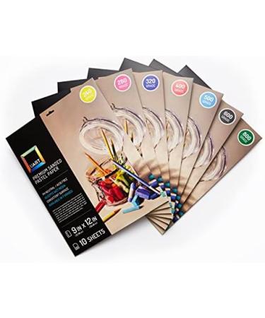 UART Premium Sanded Pastel Paper Art Sheets - 9 x 12 Grade 400 - 10 Pack - Ideal for Pastels, Pencils, & Charcoal - Buy Online on GoSupps.com