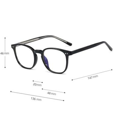 Buy Anti UV Blue Light Blocking Reading Glasses - Unbreakable Flat Light Mirror Eyewear for Men & Women - +0.00 Black - Buy Online on GoSupps.com