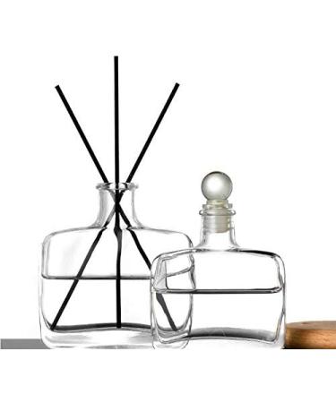 200 ml Clear Glass Refillable Diffuser Bottle - Aromatherapy Container for DIY Essential Oils & Craft Decoration - Buy Online on GoSupps.com