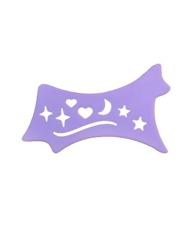 Kokiya Eyeliner Stencil Makeup Tool Multipurpose Eye Makeup Aid Easy to Use Silicone Eyeliner Aid for Girls Women Purple